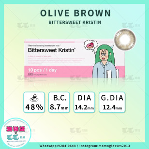 Hapa Kristin 1Day —  Bittersweet Kristin Olive Brown 日抛 10片裝(門市現貨)